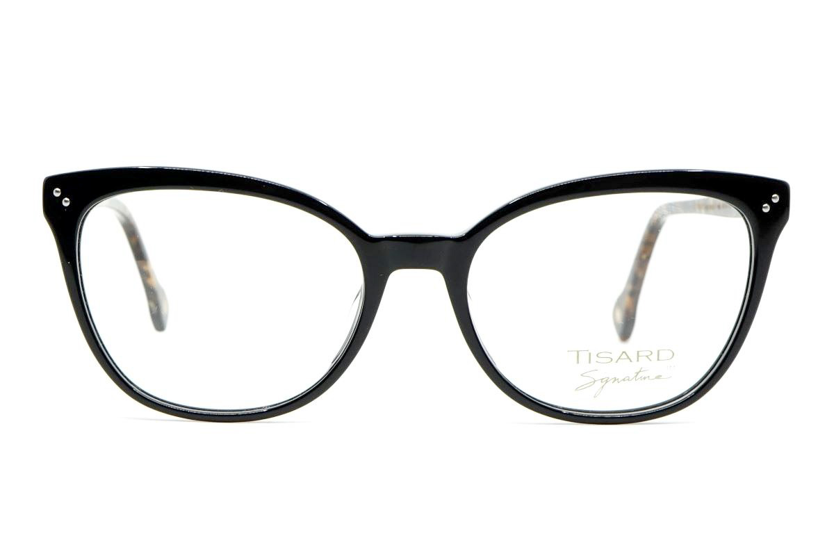 Dámské brýle Tisard TSR 103 černé s hnědě žíhanou postranicí.